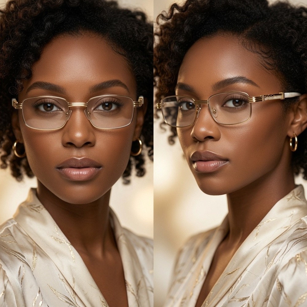 Women Vintage Sunglasses Retro Fashion Outfit Daily Wear Clear Tinted Lens Gafas